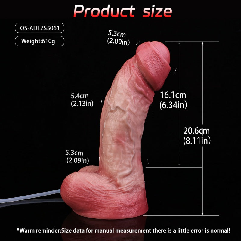 Fantasy Silicone Squirting Anal Dildo – Ideal for Women's Strap-On BDSM Sex Toy