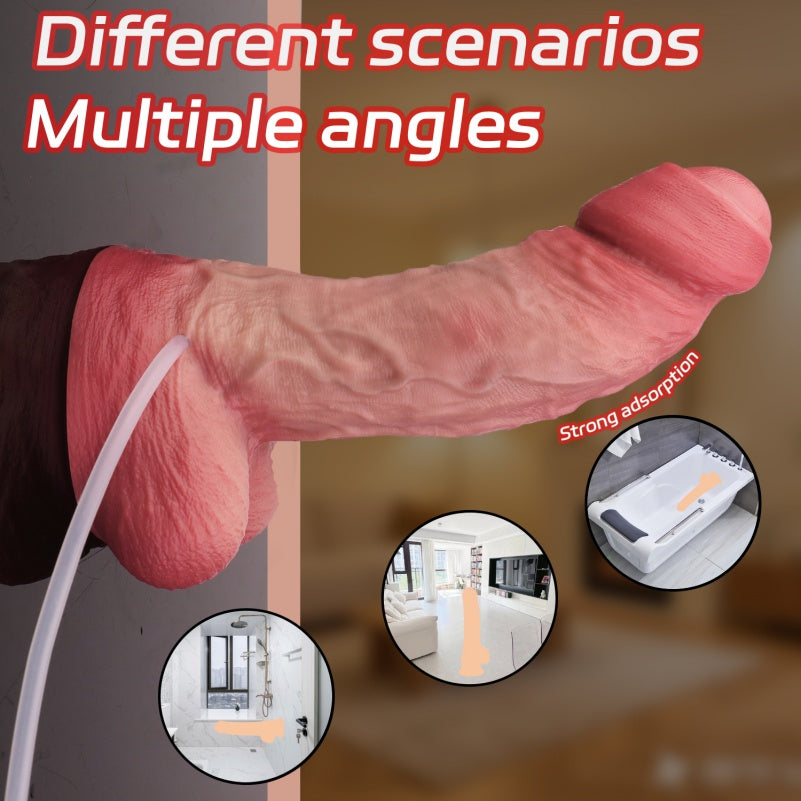 Fantasy Silicone Squirting Anal Dildo – Ideal for Women's Strap-On BDSM Sex Toy