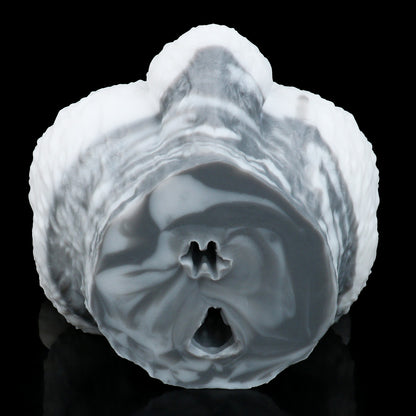 Snow Bunny Sex Dolls — Platinum Silicone Fantasy Rabbit Masturbator with Dual Channel, Fluffy Body & Pink Accent