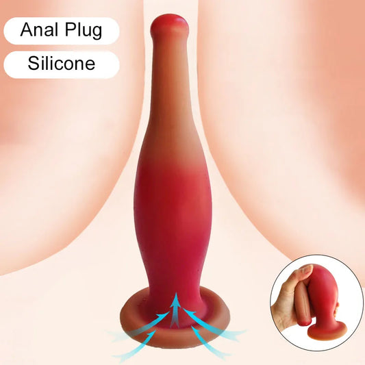Gode ​​anal en silicone Butt Plug - Fantasy Bowling Godes réalistes Strapon Sex Toy