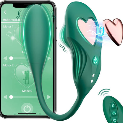 APP-gesteuerter Klitoris-Sauger – Doppelend-vibrierender Panty-Ei-G-Punkt-Klitoris-Stimulator