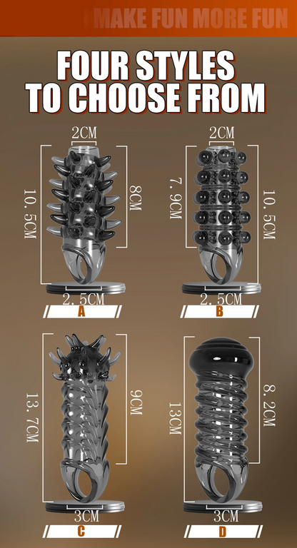 Knotted Cock Ring Sex Toy for Men - Monsterdildo Penis Ring Extender Delay Ejaculation Condom