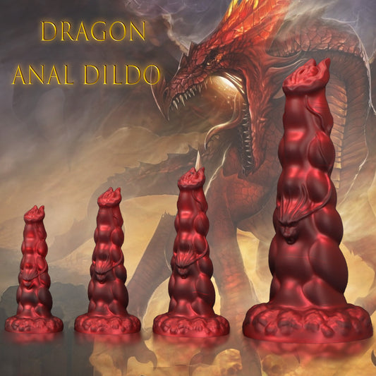 Dragon Dildo Butt Plug - Monsterdildo Silicone Tentacle Anal Sex Toy for Men Women