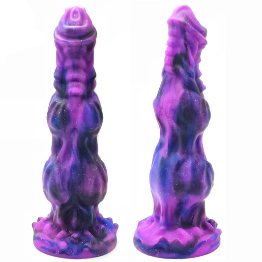 Masturbateur vaginal Purple Dragon Dildo – Gode géant exotique pour femme