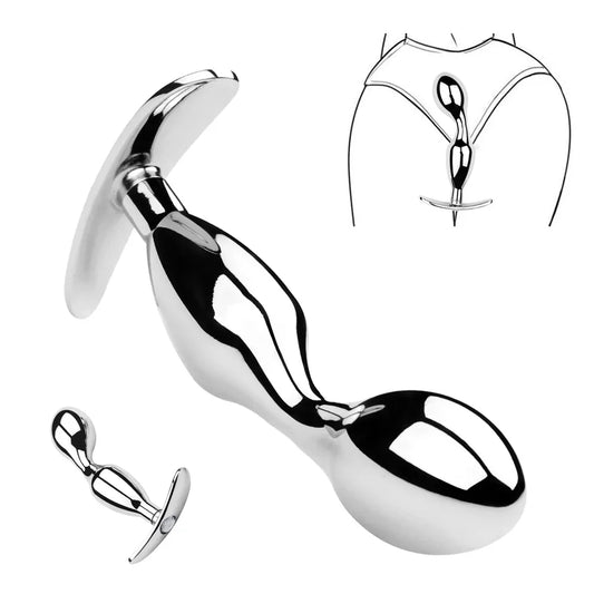 Prostate Massage Toys - Stainless Steel Butt Plug Anal Toys for Men Women - Domlust