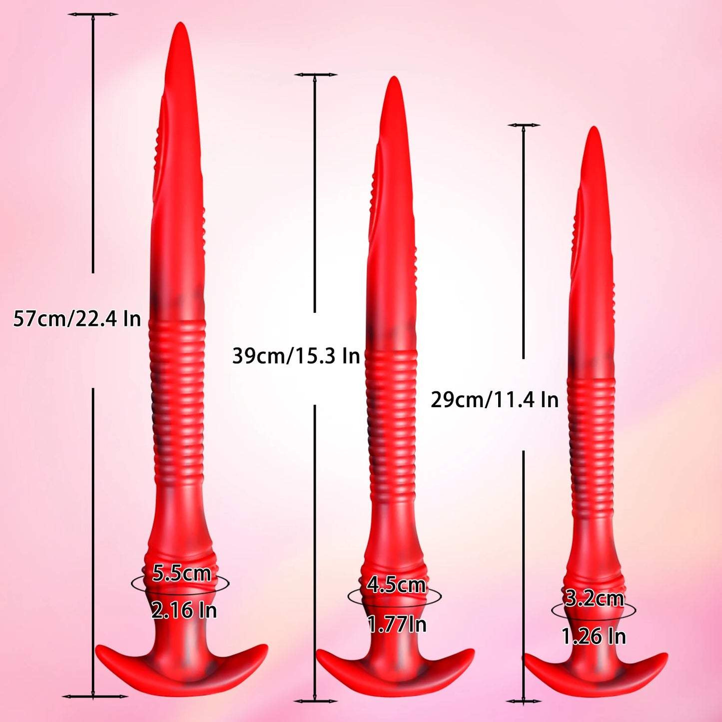 Plug anal à longue queue de 22 pouces - Gode anal en silicone pour hommes et femmes, jouets sexuels