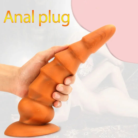 Godemichet anal en silicone - Dilatateur anal conique exotique - Masseur de prostate pour point G