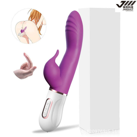 Rabbit Clitoral G Spot Vibrator - Dual End Clit Stimulator Anal Dildo Prostate Massager