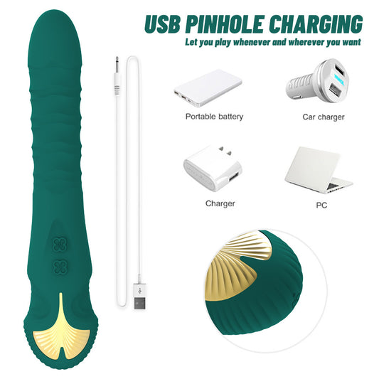 Gode ​​réaliste poussant le vibromasseur du point G - Stimulateur de clitoris à gode vibrant classique