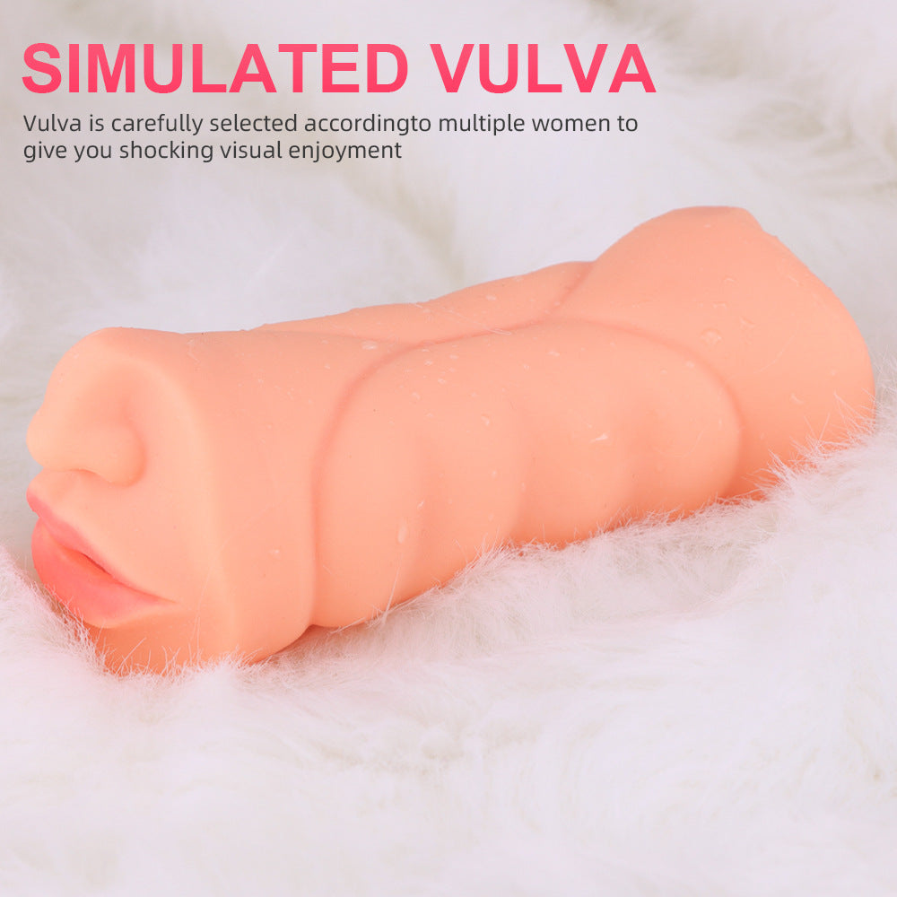 Realistic Pocket Pussy Male Masturbator - Mouth Oral Sex Vaginal Anal Penis Masturbation