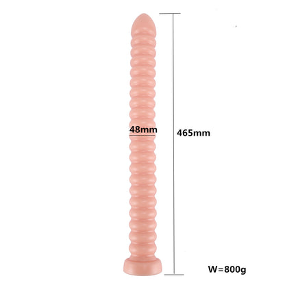Extra Long Tail Butt Plug - Sprial Beads Anal Dildo Vaginal Prostate Massager