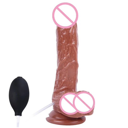 Penis-Spritz-Dildo-Butt-Plug – realistische Dildos, Strapon, ejakulierendes weibliches Sexspielzeug