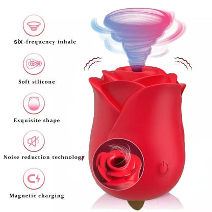 Jouet rose pour lécher la langue et sucer le clitoris - Vibromasseur portable pour femme