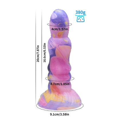 Farbenfroher rosa Dildo, Analsexspielzeug für Frauen – realistischer Silikondildo, Buttplug, Prostatamassager