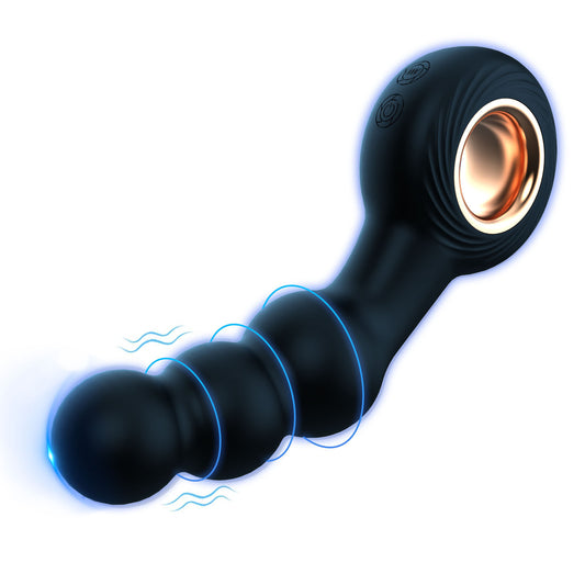 Anal Beads Prostate Massager - Handheld Vibrating Dildo G Spot Anal Vibrator