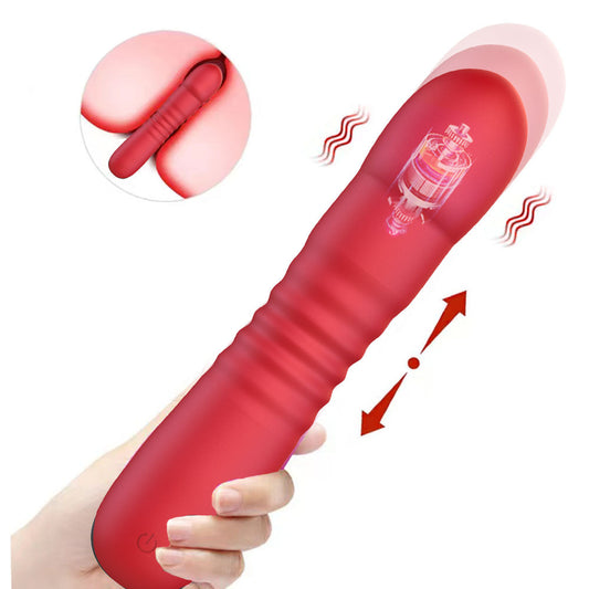 Thrusting Dildo G Spot Vibrator - Realistic Vibrating Dildo Stroker Sex Toys for Women Men