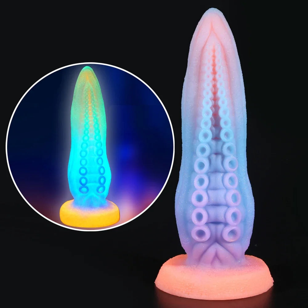 Luminous Monster Tentacle Dildos - Exotic Fantasy Dildo Butt Plug Anal Sex Toys