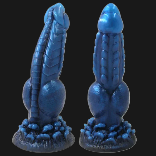 Godemichet anal Fantasy Wolf - Gode animal exotique noué, masseur de prostate et de vagin