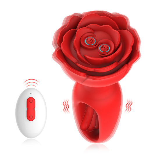 Remote Control Butt Plug - Tickle Flapping G-spot Prostate Massager Rose Sex Toys