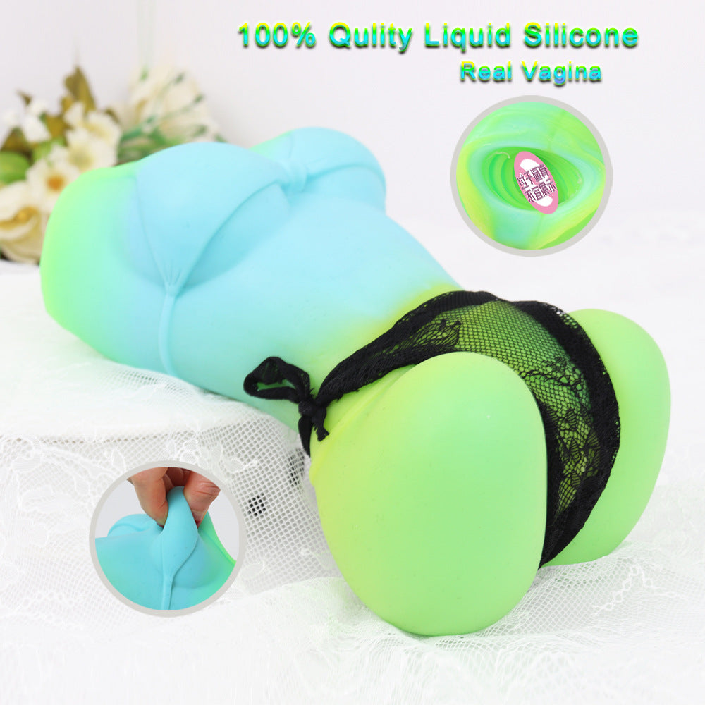 Masturbateur masculin de chatte de poche réaliste - jouet sexuel de massage de pénis de vagin de silicone souple pour les hommes