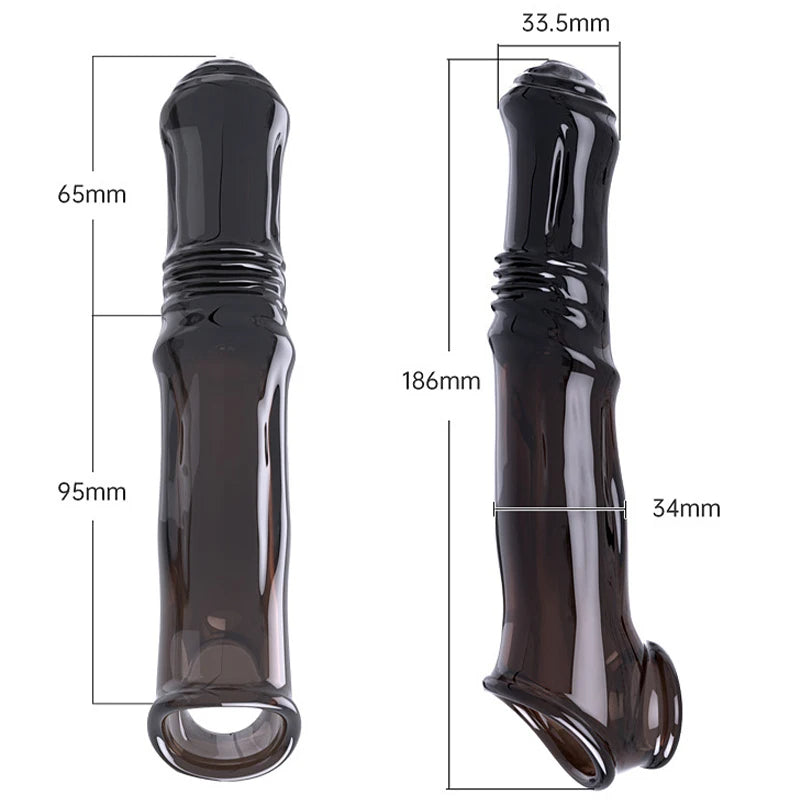 Dogdildo Cock Sleeve Penisvergrößerer - Penisring Fantasy Kondom Sexspielzeug für Paare