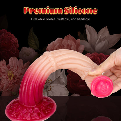 Fantasy Horse Monsterdildo Butt Plug - Silicone Bamboo Joint Anal Dildo Prostate Massager