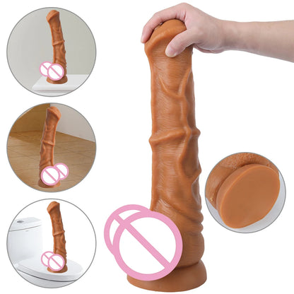 Giant Horse Dildo Butt Plug - Silicone Realistic Animal Dildo Sex Toys