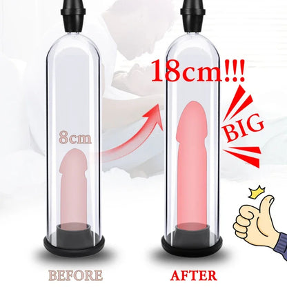 Jouet sexuel masculin de pompe à pénis sous vide - Kits de formation d'éjaculation de retard d'agrandisseur manuel