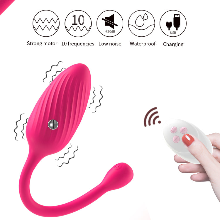 Remote Control Panty Egg Vibrator - E-stim Shocking Vibrating Butt Plug - Domlust