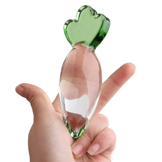 Godemichet anal en verre - Godemiché anal en cristal de radis - Jouets sexuels pour femmes et hommes