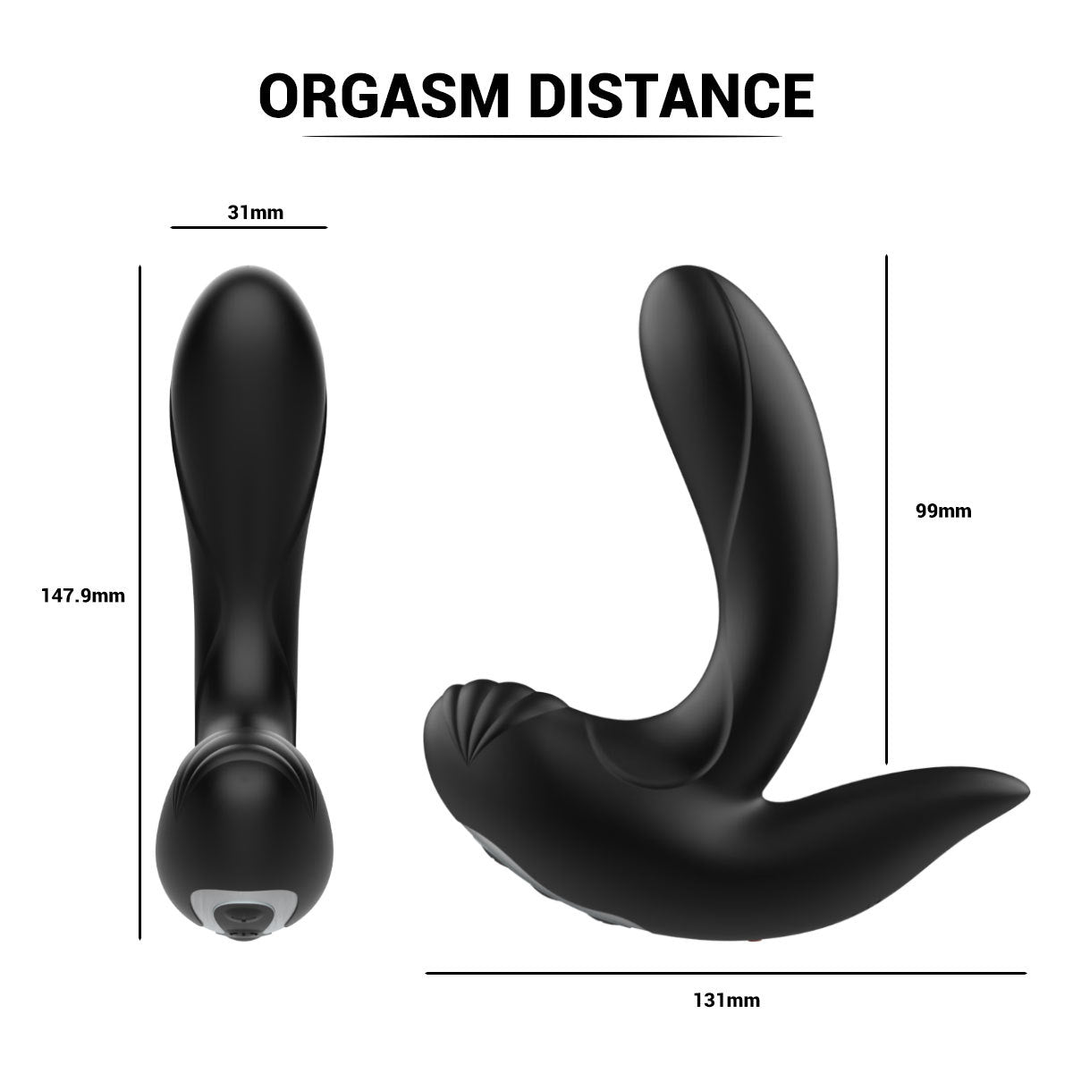 Aufblasbarer Analplug mit Fernbedienung – vibrierender Dildo, Buttplug, Prostata-Massagegerät