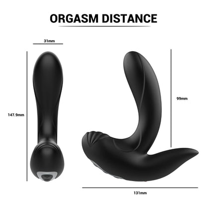 Aufblasbarer Analplug mit Fernbedienung – vibrierender Dildo, Buttplug, Prostata-Massagegerät