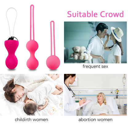 Ferngesteuerter Kegal-Ball – vibrierendes Höschen-Ei, Beckenmuskel-Sexspielzeug für Frauen