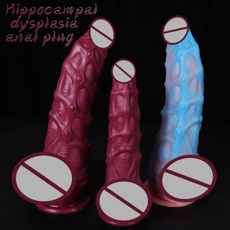 Exotic Monster Anal Dildo Butt Plug - Realistic Animal Tentacle Dildos Silicone Anal Toys