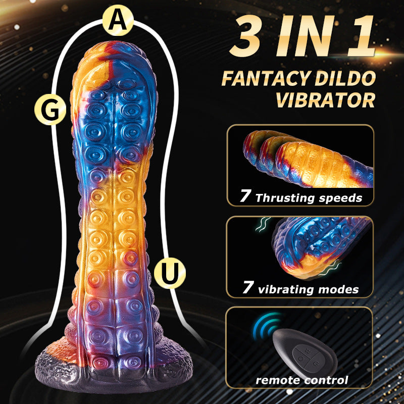 Exotic Fantasy Dildo-Stoßvibrator – Riesige Monster-Dildos mit Fernbedienung und Vibrationsfunktion