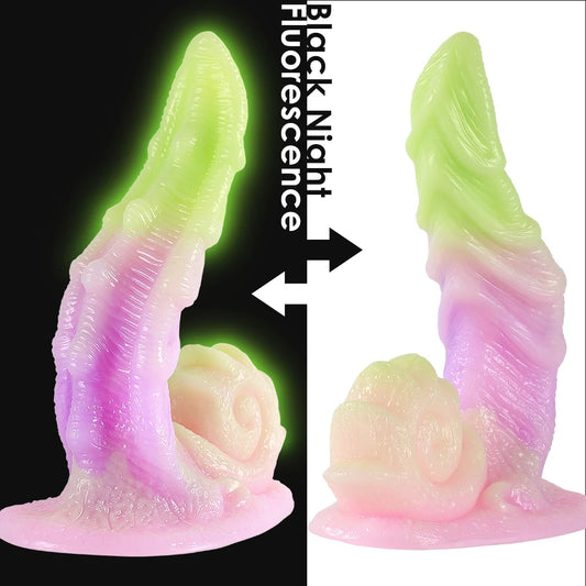Dragon Tentacule Godes Butt Plug - Stimulateur De Clitoris Anal Lumineux Monsterdildo Sex Toys