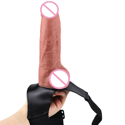 Strapless Strap-on Realistic Dildo - Silicone Big Anal Dildos Lesbian Couple Sex Toys