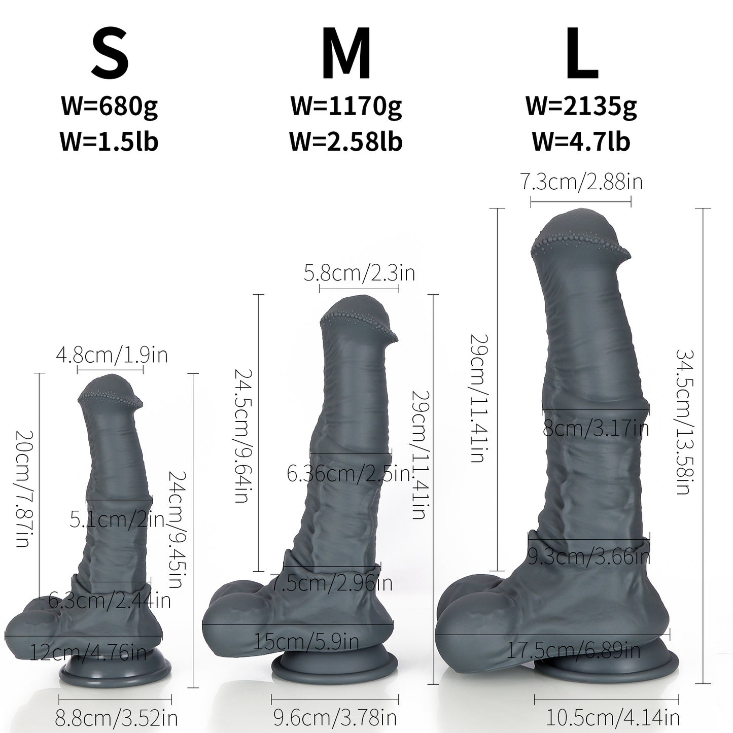 Riesiger Pferdedildo-Buttplug - Realistischer Tier-Monsterdildo, Vagina-Prostata-Massagegerät