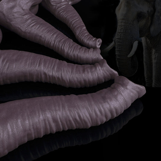 Gode anal en forme de pénis d'éléphant - Jouet sexuel réaliste en silicone pour femme