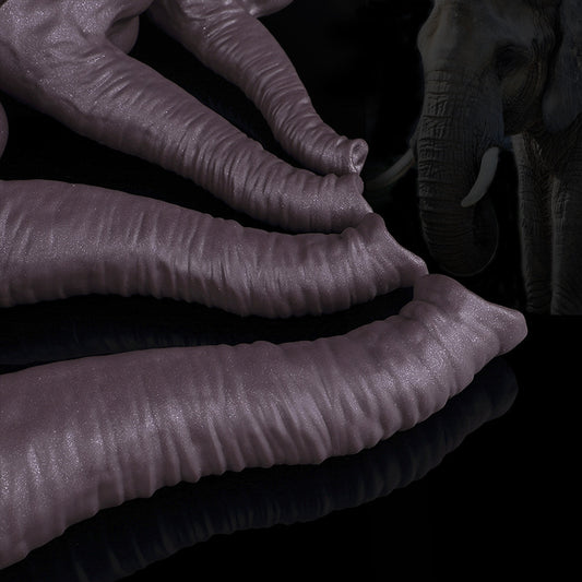 Elefant Anal Dildo Butt Plug - Realistisches Tier Monsterdildo Silikon Männlich Weiblich Sexspielzeug