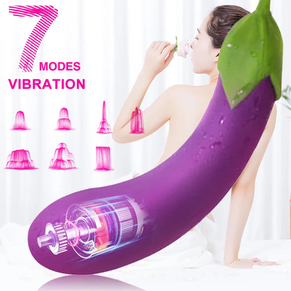 Auberginen-G-Punkt-Vibrator – Domlust Analdildo, vibrierender Analplug