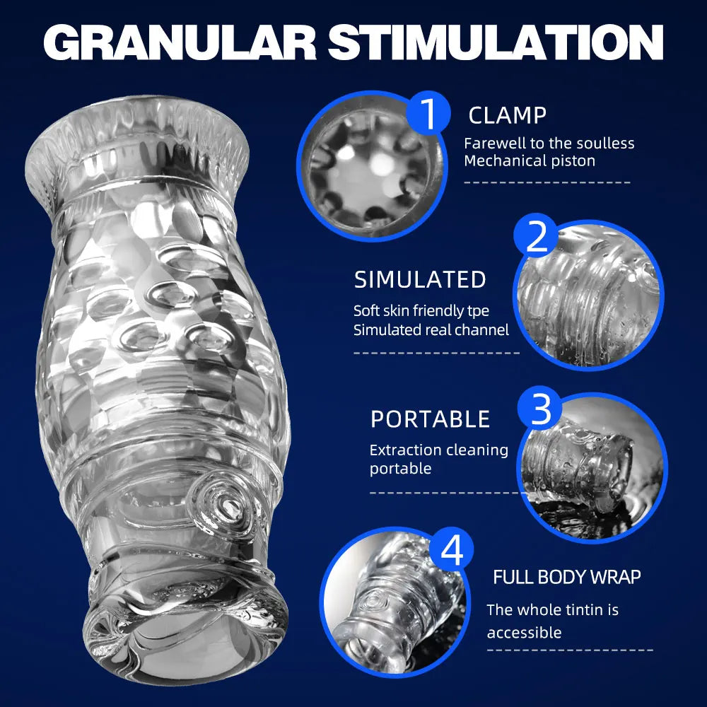 Male Masturbator Adult Toys - Pocket Pussy Handjob Glans Training Male Sex Toys