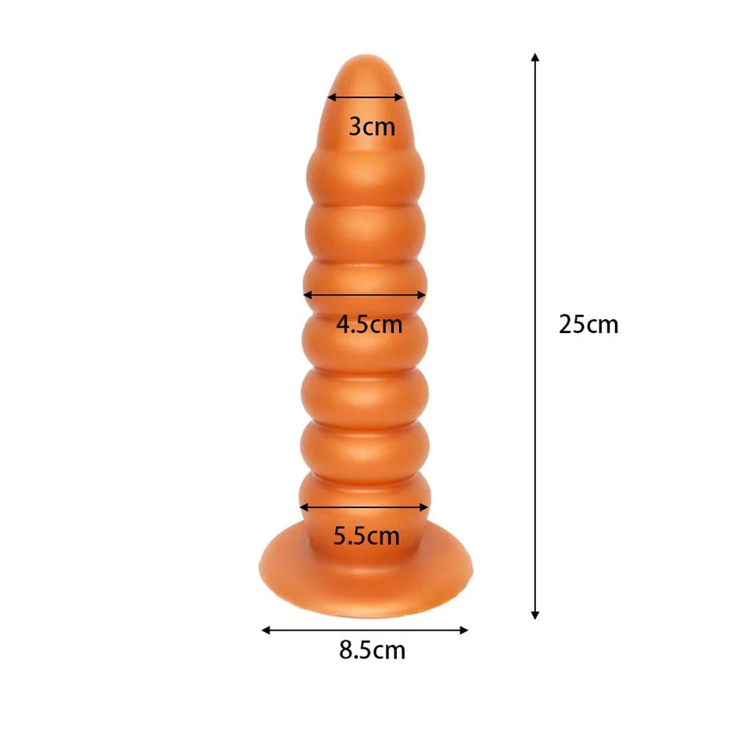 Riesiger Analdildo-Buttplug – Big Threads Silikondildos mit Saugnapf, freihändiges Spielen