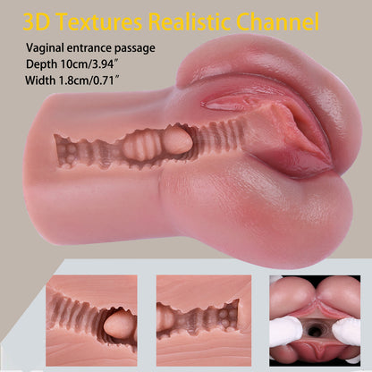 Chatte de poche vaginale réaliste de qualité supérieure - Pénis en silicone souple Fellation Pénis Masturbation Cup