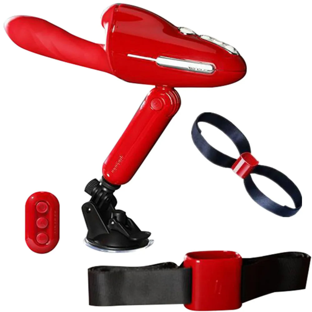 Hand-Analdildo-Sexmaschine mit Fernbedienung - Saugnapf-Gürtelgurt am Stroker für Erwachsene