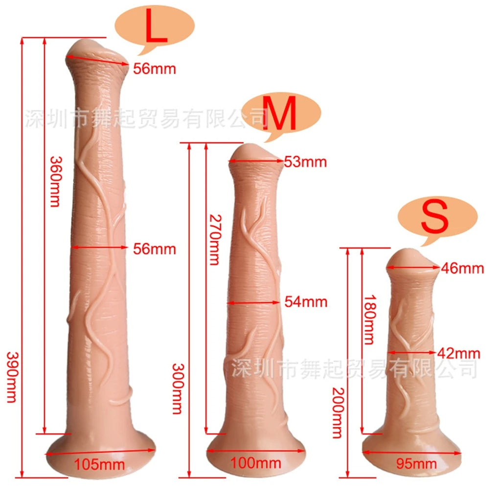 Langer Pferdedildo-Buttplug – realistisches Tier-Analdildo-Sexspielzeug für Männer und Frauen