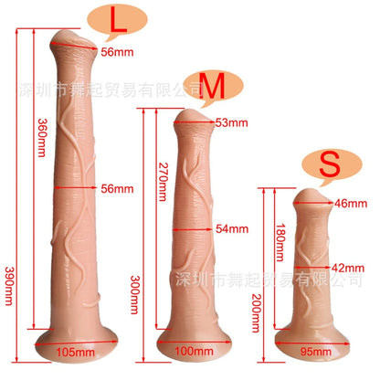 Langer Pferdedildo-Buttplug – realistisches Tier-Analdildo-Sexspielzeug für Männer und Frauen