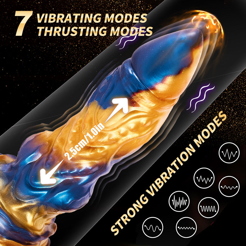 Huge Monster Dildo Thrusting Butt Plug - Remote Control Realistic Dildos Prostate Massager