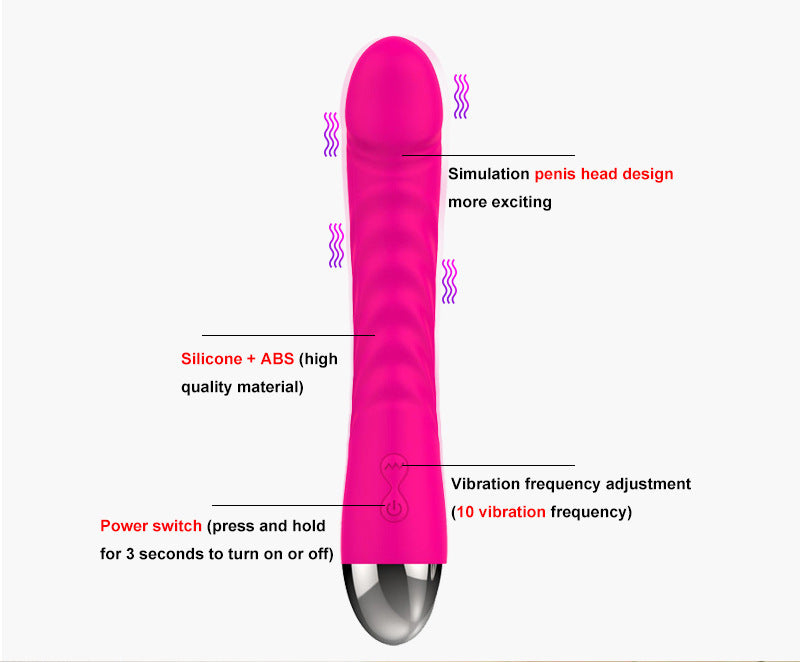 Realistischer Dildo G-Punkt-Vibrator – 10 vibrierende Klitoris-Stimulations-Sexspielzeuge für Frauen