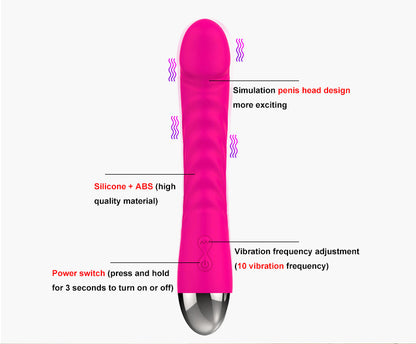 Realistischer Dildo G-Punkt-Vibrator – 10 vibrierende Klitoris-Stimulations-Sexspielzeuge für Frauen
